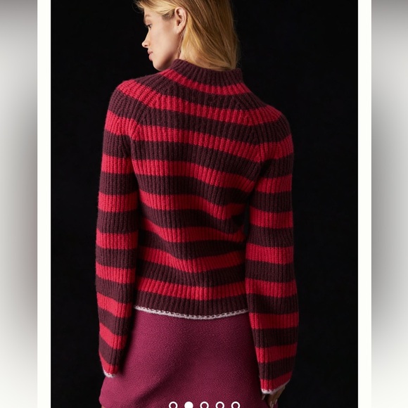 ANTHROPOLOGIE x Maeve Striped Turtleneck Sweater - Picture 3 of 11